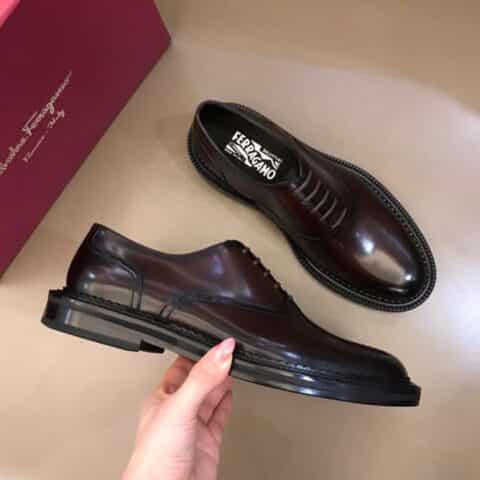 Ferragamo 菲拉格慕   2021高端男士手工擦色精品男士牛津鞋正装鞋