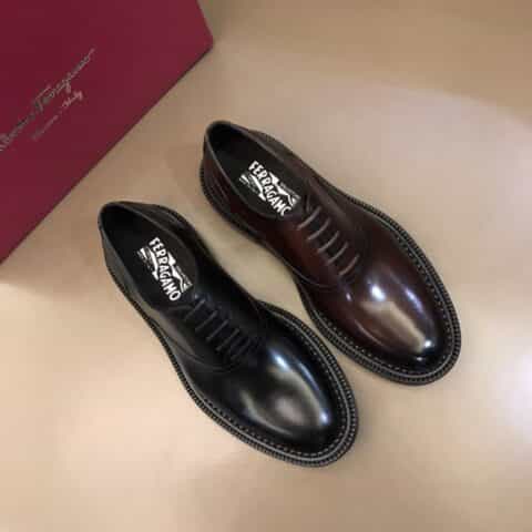 Ferragamo 菲拉格慕   2021高端男士手工擦色精品男士牛津鞋正装鞋