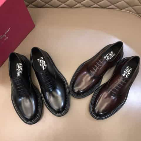 Ferragamo 菲拉格慕   2021高端男士手工擦色精品男士牛津鞋正装鞋