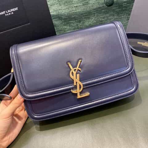 Saint laurent Ysl Solferino Box Bag 藏蓝色634305 634306