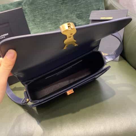 Saint laurent Ysl Solferino Box Bag 藏蓝色634305 634306