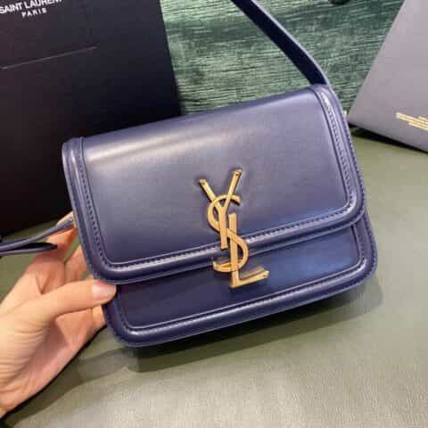Saint laurent Ysl Solferino Box Bag 藏蓝色634305 634306