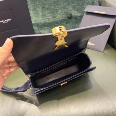 Saint laurent Ysl Solferino Box Bag 藏蓝色634305 634306