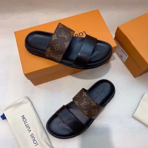 LV/路易威登 高端精品，原版材质L 牌奢品男士拖鞋