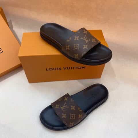 LV/路易威登 高端精品，原版材质L 牌奢品男士拖鞋