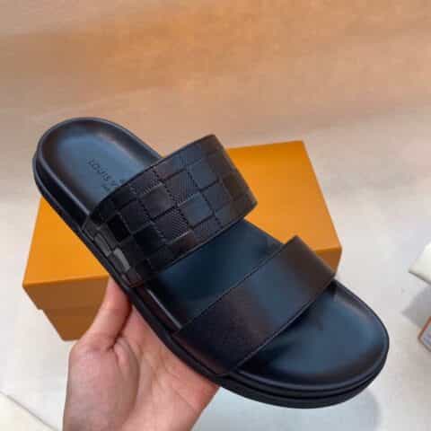 LV/路易威登 高端精品，原版材质L 牌奢品男士拖鞋