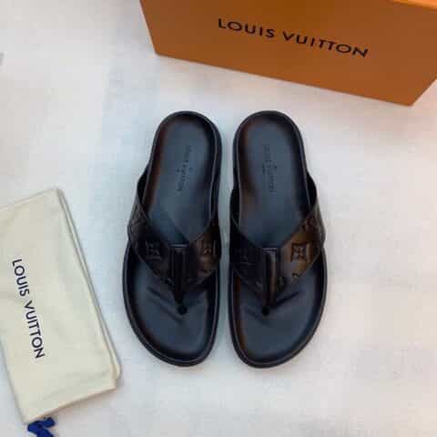 LV/路易威登 高端精品，原版材质L 牌奢品男士拖鞋