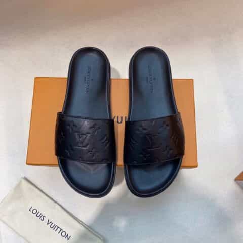 LV/路易威登 高端精品，原版材质L 牌奢品男士拖鞋