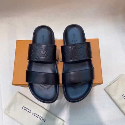LV/路易威登 高端精品，原版材质L 牌奢品男士拖鞋
