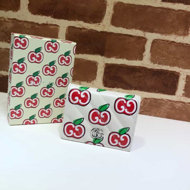 GUCCI古驰七夕情人节特别款GG Marmont系列卡包466492