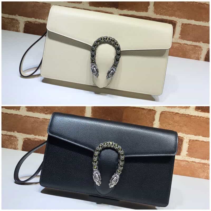 GUCCI古驰Dionysus系列皮革手拿包621197