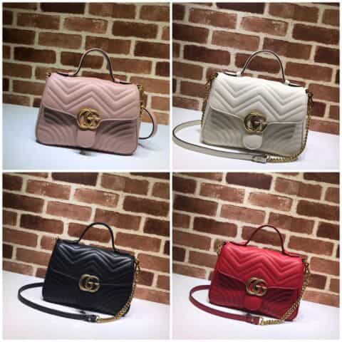 GUCCI古驰GG Marmont系列小号手提包498110