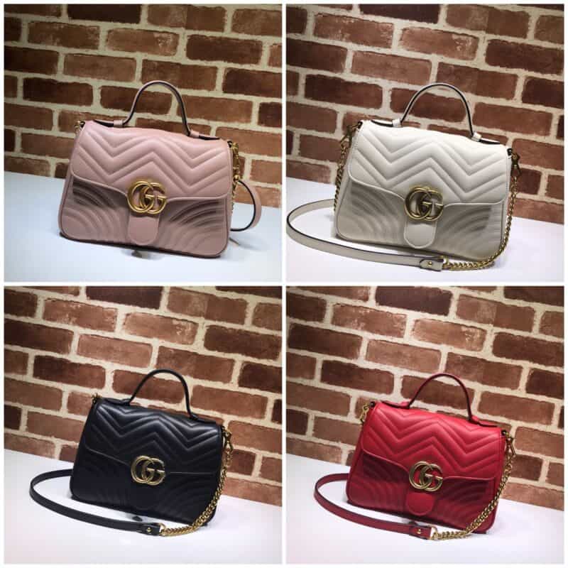 GUCCI古驰GG Marmont系列小号手提包498110