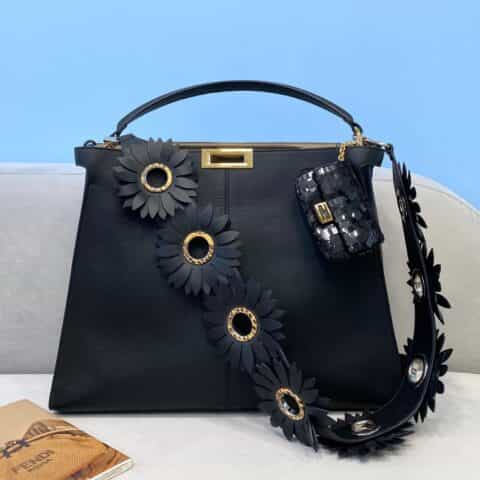 FENDI芬迪全牛皮大手提单肩包304