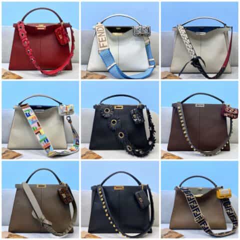 FENDI芬迪全牛皮大手提单肩包304