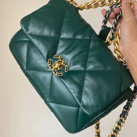 Chanel 19 Flap Bag AS1160 AS1161 森林绿
