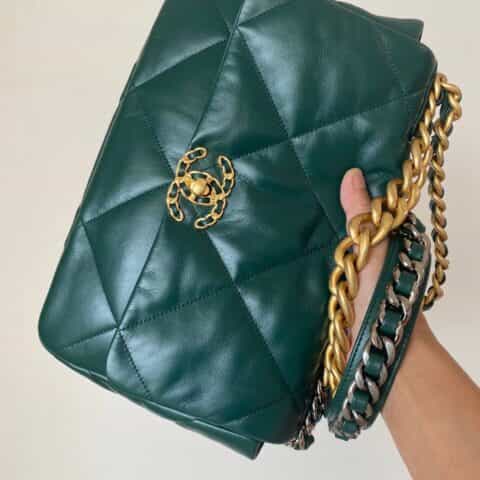 Chanel 19 Flap Bag AS1160 AS1161 森林绿