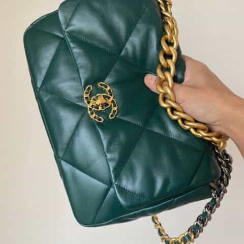 Chanel 19 Flap Bag AS1160 AS1161 森林绿