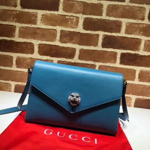 GUCCI古驰女包中号虎头单肩包信封包527857