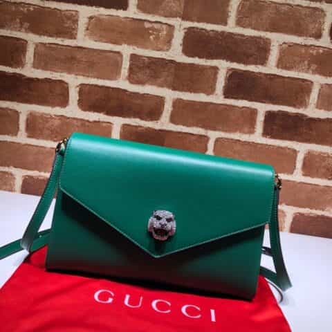 GUCCI古驰女包中号虎头单肩包信封包527857