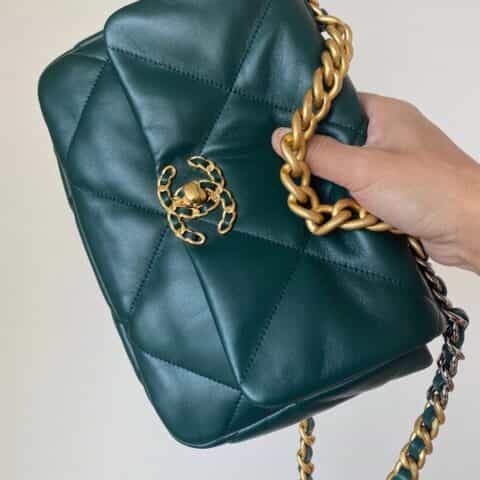 Chanel 19 Flap Bag AS1160 AS1161 森林绿