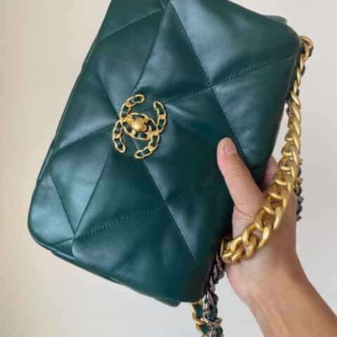 Chanel 19 Flap Bag AS1160 AS1161 森林绿