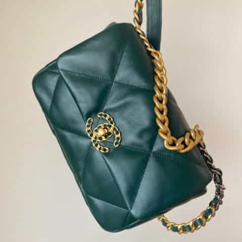 Chanel 19 Flap Bag AS1160 AS1161 森林绿