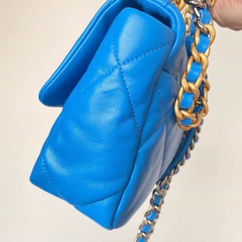 Chanel香奈儿 19 Flap Bag AS1160小号26CM蓝色