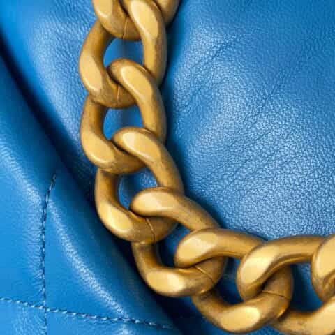 Chanel香奈儿 19 Flap Bag AS1160小号26CM蓝色