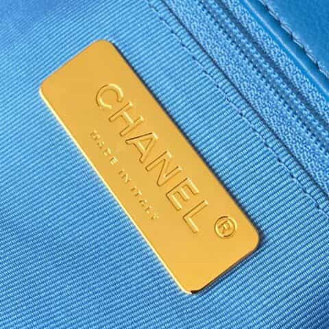 Chanel香奈儿 19 Flap Bag AS1160小号26CM蓝色