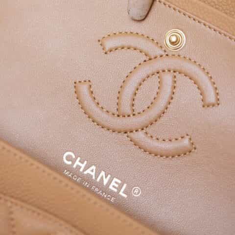 Chanel CF23 Classic flap bag A01113杏色