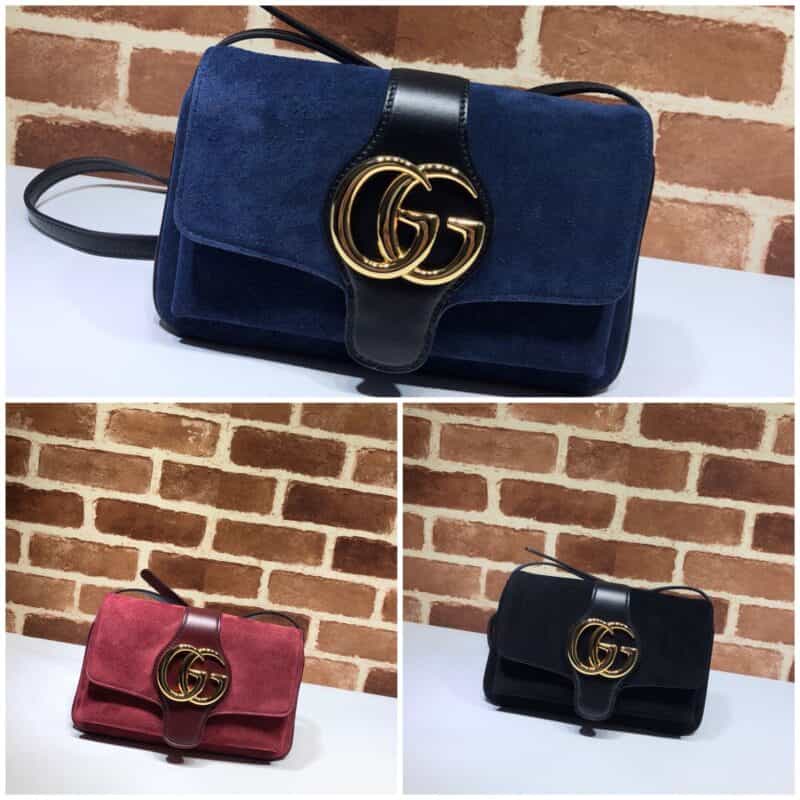 GUCCI古驰磨砂皮GG单肩斜挎包550129
