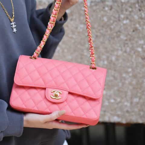 Chanel CF23 Classic flap bag A01113粉色
