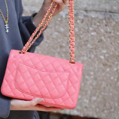 Chanel CF23 Classic flap bag A01113粉色
