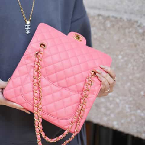 Chanel CF23 Classic flap bag A01113粉色