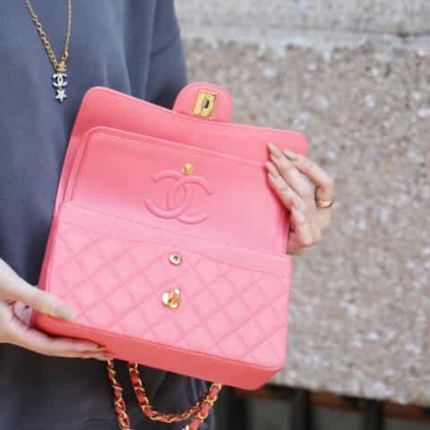 Chanel CF23 Classic flap bag A01113粉色
