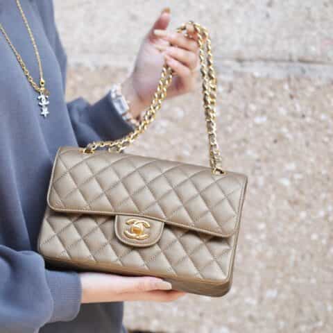 Chanel CF23 Classic flap bag A01113灰色