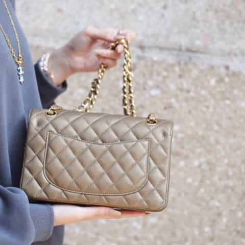 Chanel CF23 Classic flap bag A01113灰色