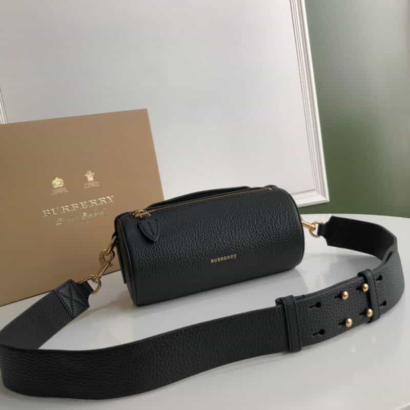 Burberry巴宝莉进口小牛皮圆柱形小号包