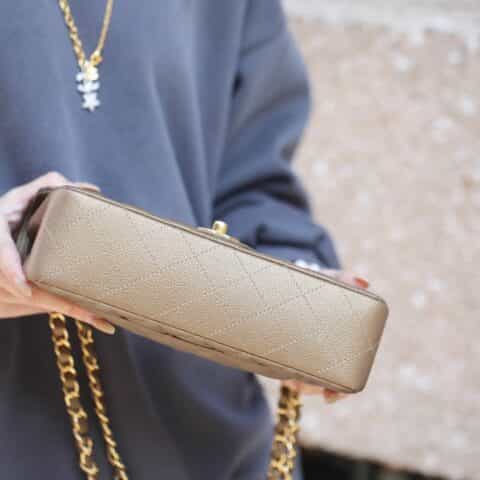 Chanel CF23 Classic flap bag A01113灰色
