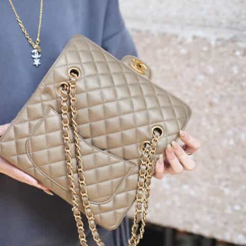 Chanel CF23 Classic flap bag A01113灰色