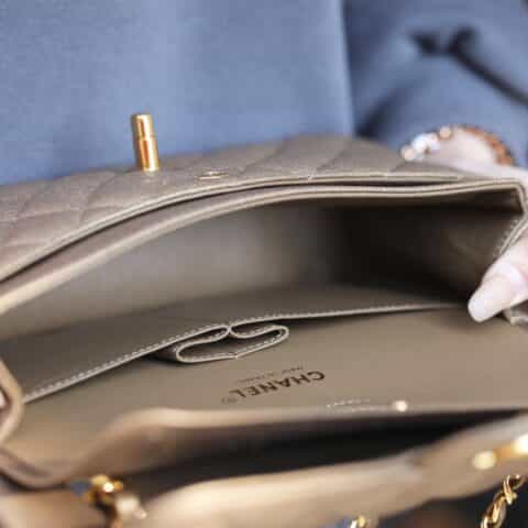 Chanel CF23 Classic flap bag A01113灰色