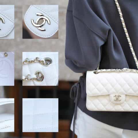 Chanel CF23 Classic flap bag A01113白色