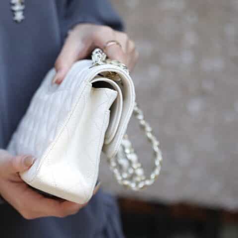 Chanel CF23 Classic flap bag A01113白色