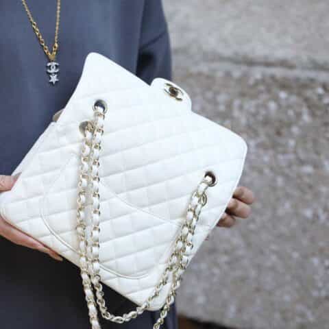 Chanel CF23 Classic flap bag A01113白色