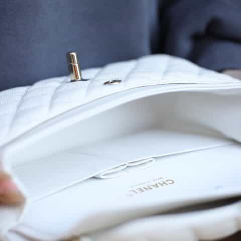 Chanel CF23 Classic flap bag A01113白色