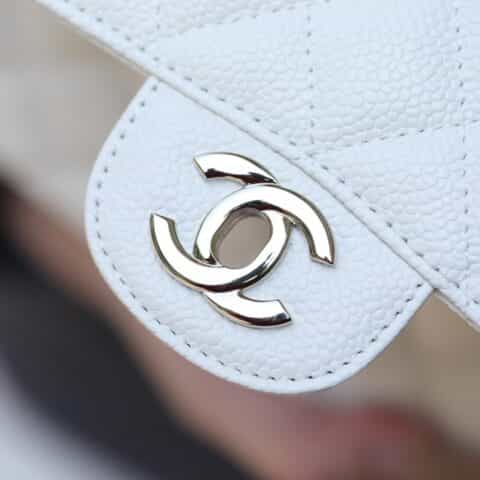Chanel CF23 Classic flap bag A01113白色