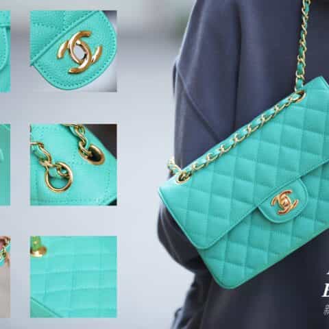 Chanel CF23 Classic flap bag A01113绿色