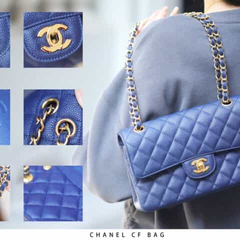 Chanel CF23 Classic flap bag A01113燕尾蓝