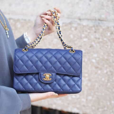 Chanel CF23 Classic flap bag A01113燕尾蓝